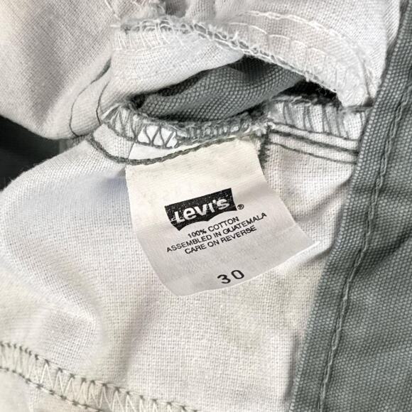 Vintage Levi’s Men's Cargo Shorts Green Y2K 90s Red Tab Size 30 - Picture 3 of 8